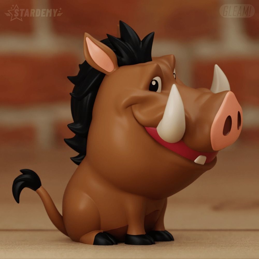 PUMBA CHIBI 2 MODELS LION KING FANART 3D print model_5