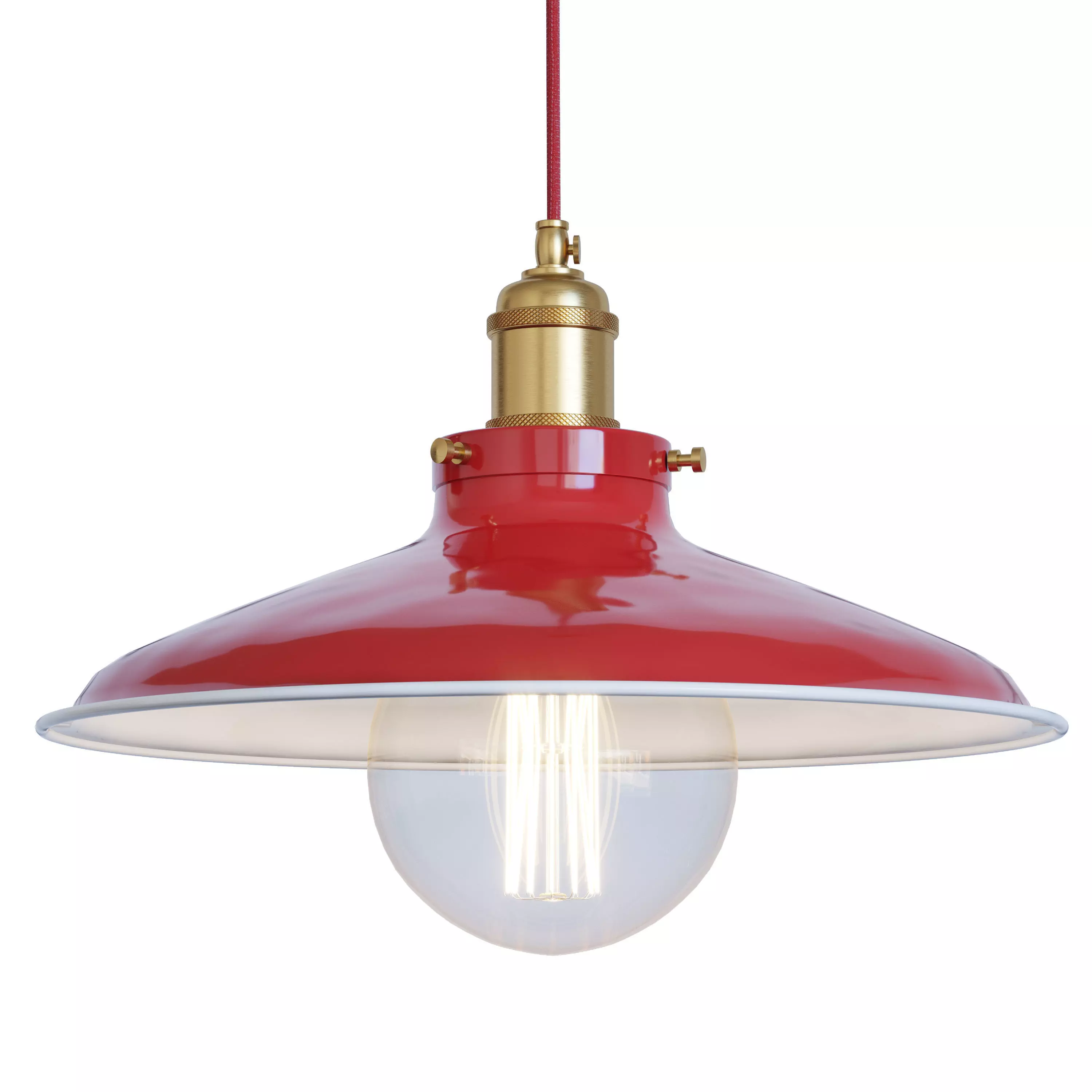 Steel pendant light sku 576 Free 3D model