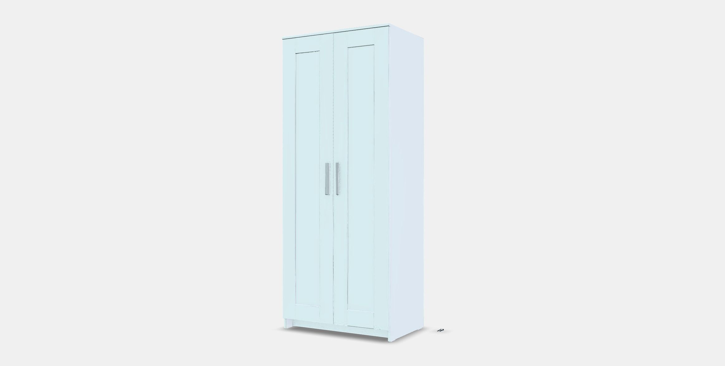 BRIMNES Wardrobe with 2 doors Low-poly 3D model_12