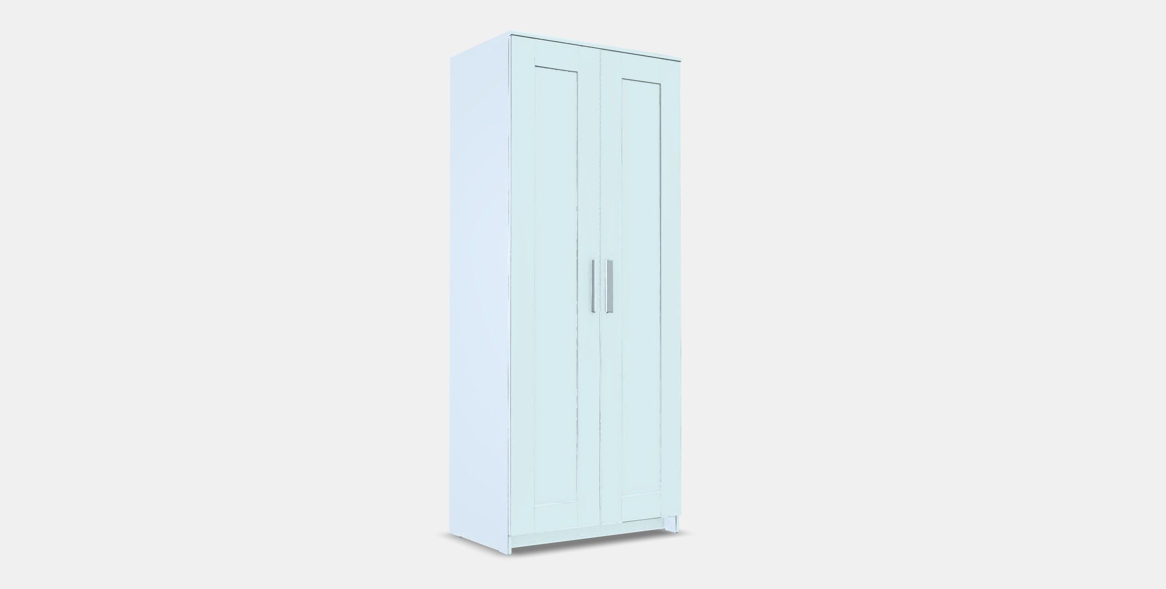 BRIMNES Wardrobe with 2 doors Low-poly 3D model_3