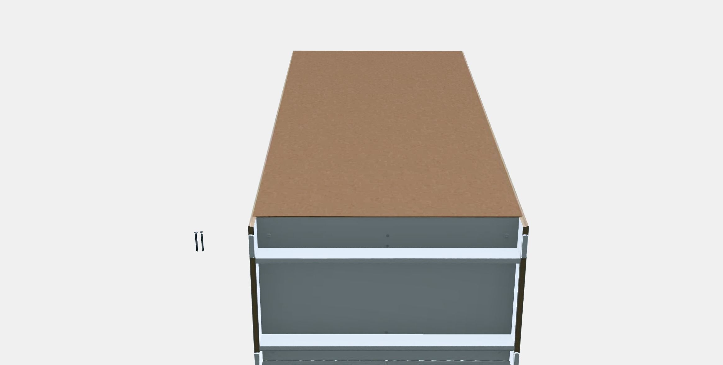 BRIMNES Wardrobe with 2 doors Low-poly 3D model_8