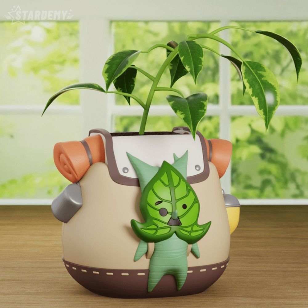 KOROKS PEN HOLDER PLANTER ZELDA TEARS KINGDOM 3D print model_2
