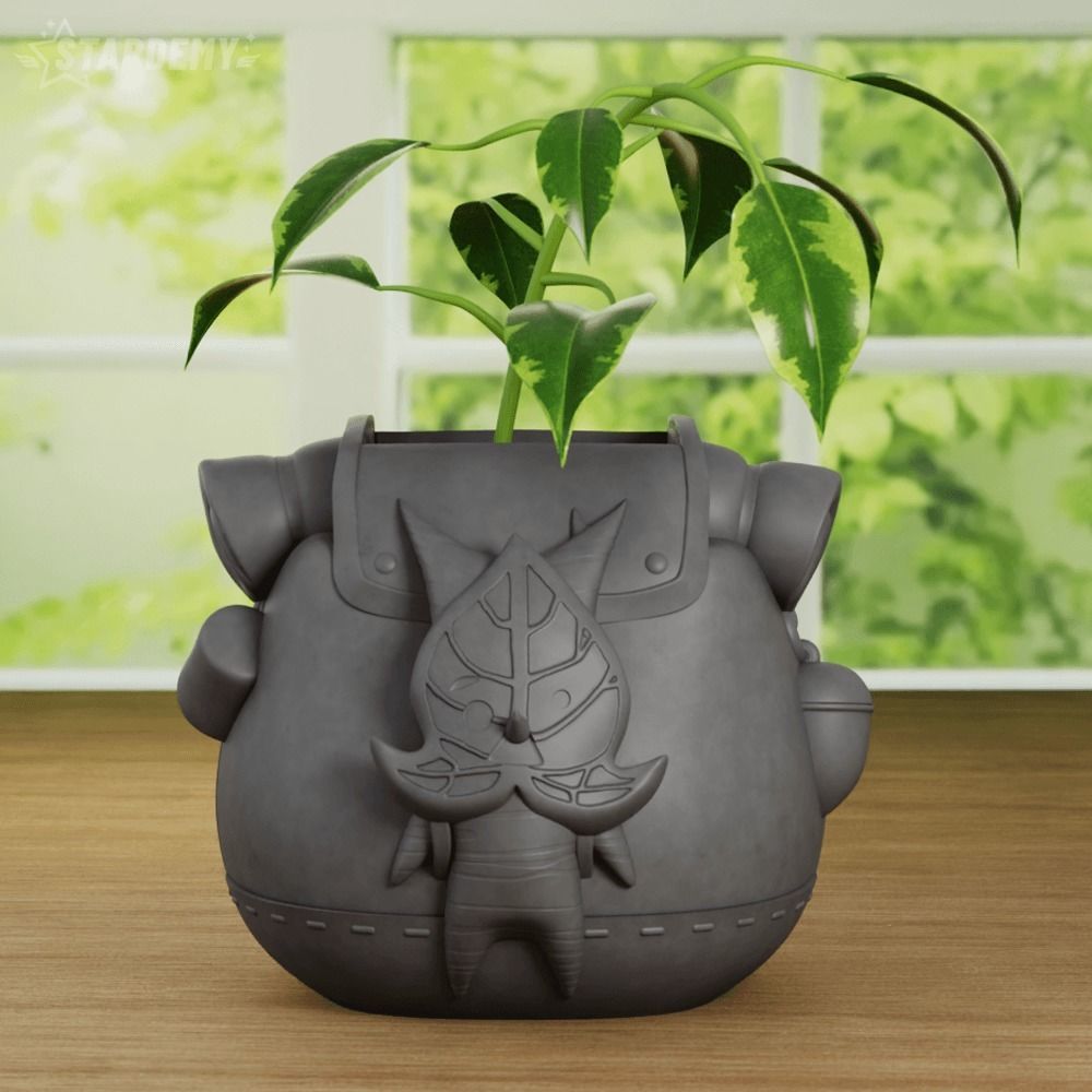 KOROKS PEN HOLDER PLANTER ZELDA TEARS KINGDOM 3D print model_3