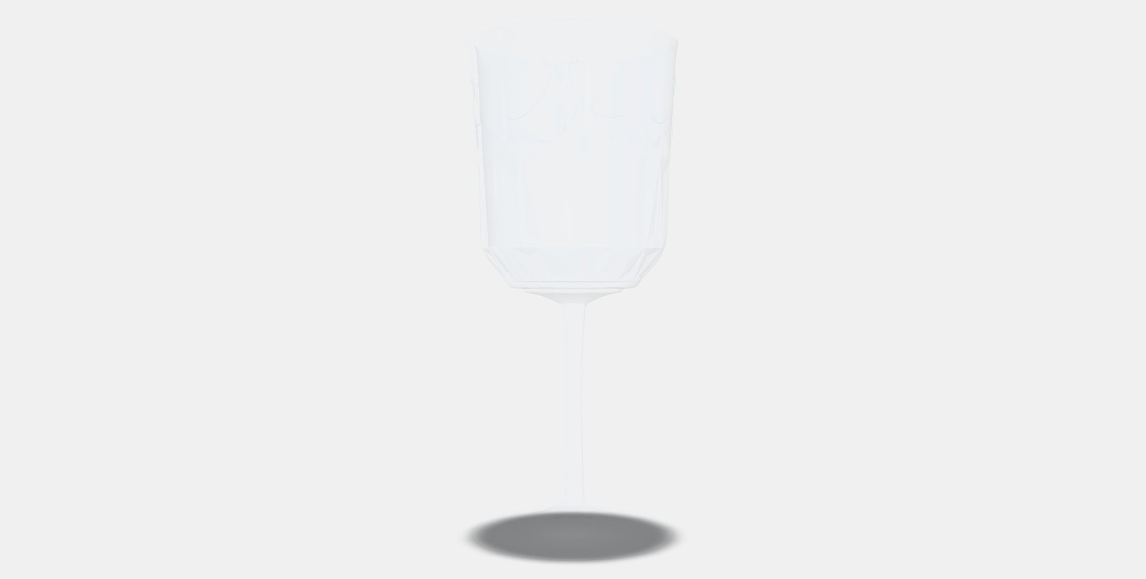 SALLSKAPLIG Wine glass Low-poly 3D model_5