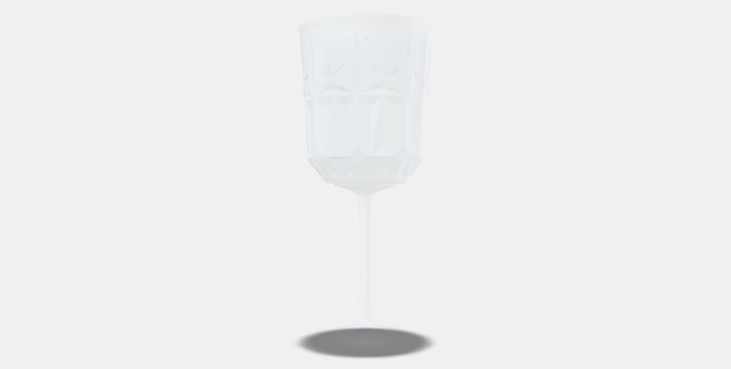 SALLSKAPLIG Wine glass Low-poly 3D model_12
