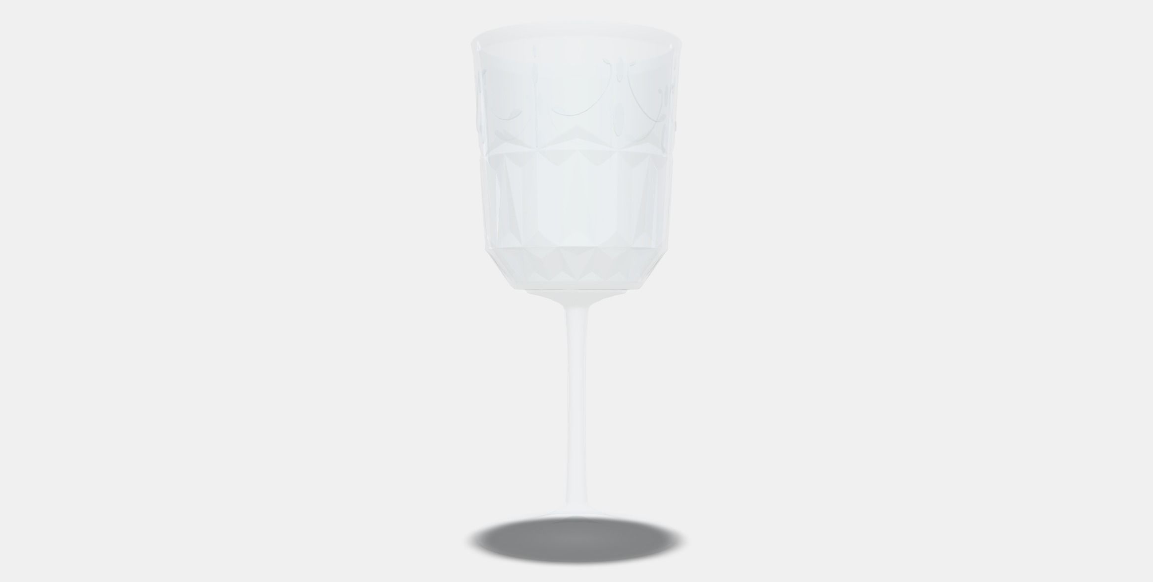 SALLSKAPLIG Wine glass Low-poly 3D model_10