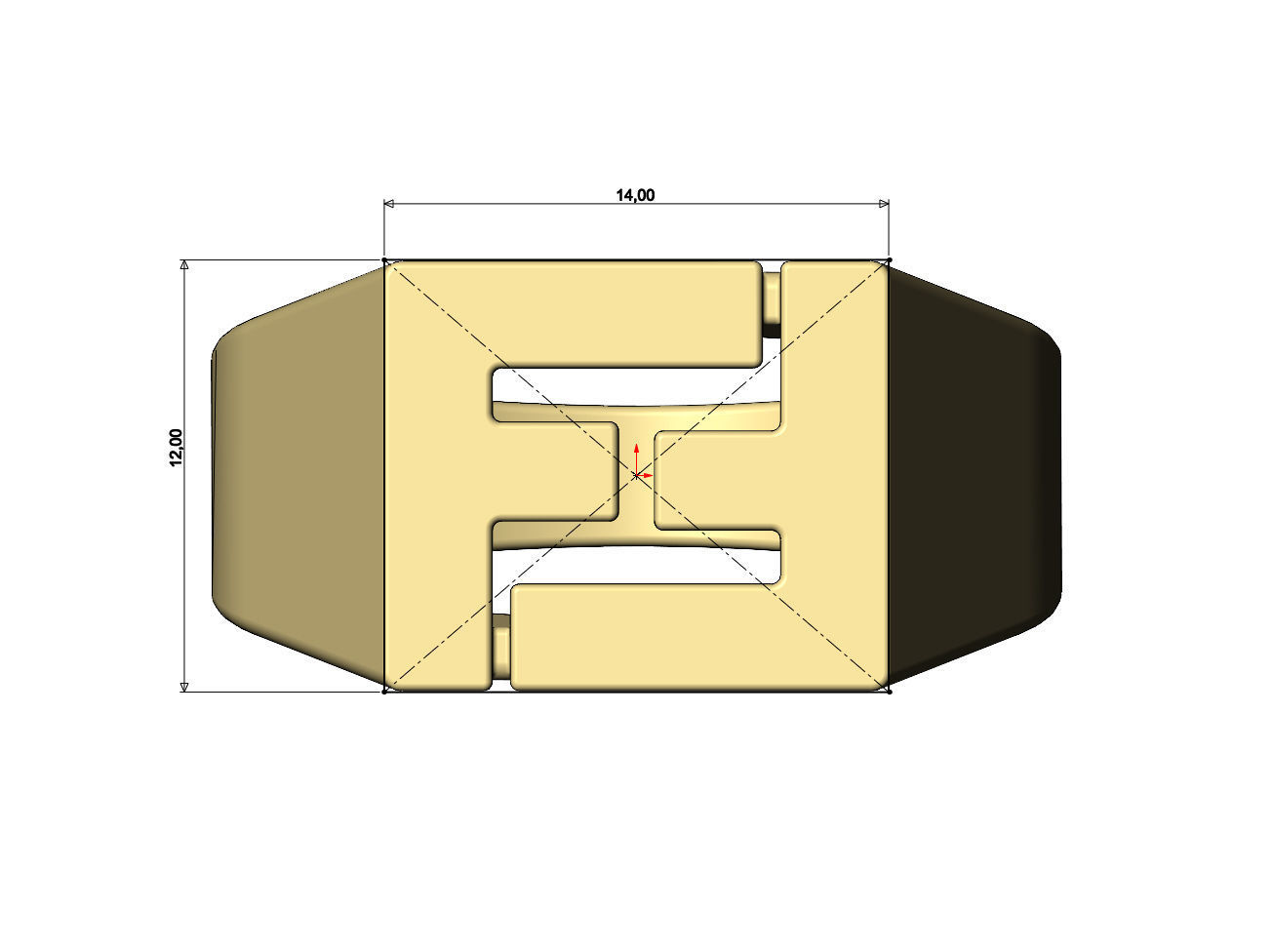 F Fendi reactangular signet ring Us sizes 6to11 3D print model_7