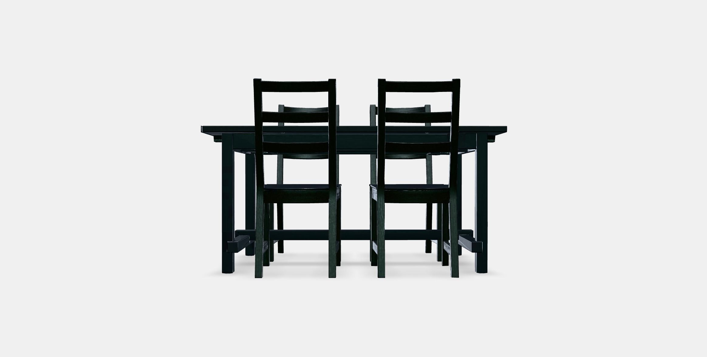 NORDVIKEN - NORDVIKEN Table and 4 chairs Low-poly 3D model_10