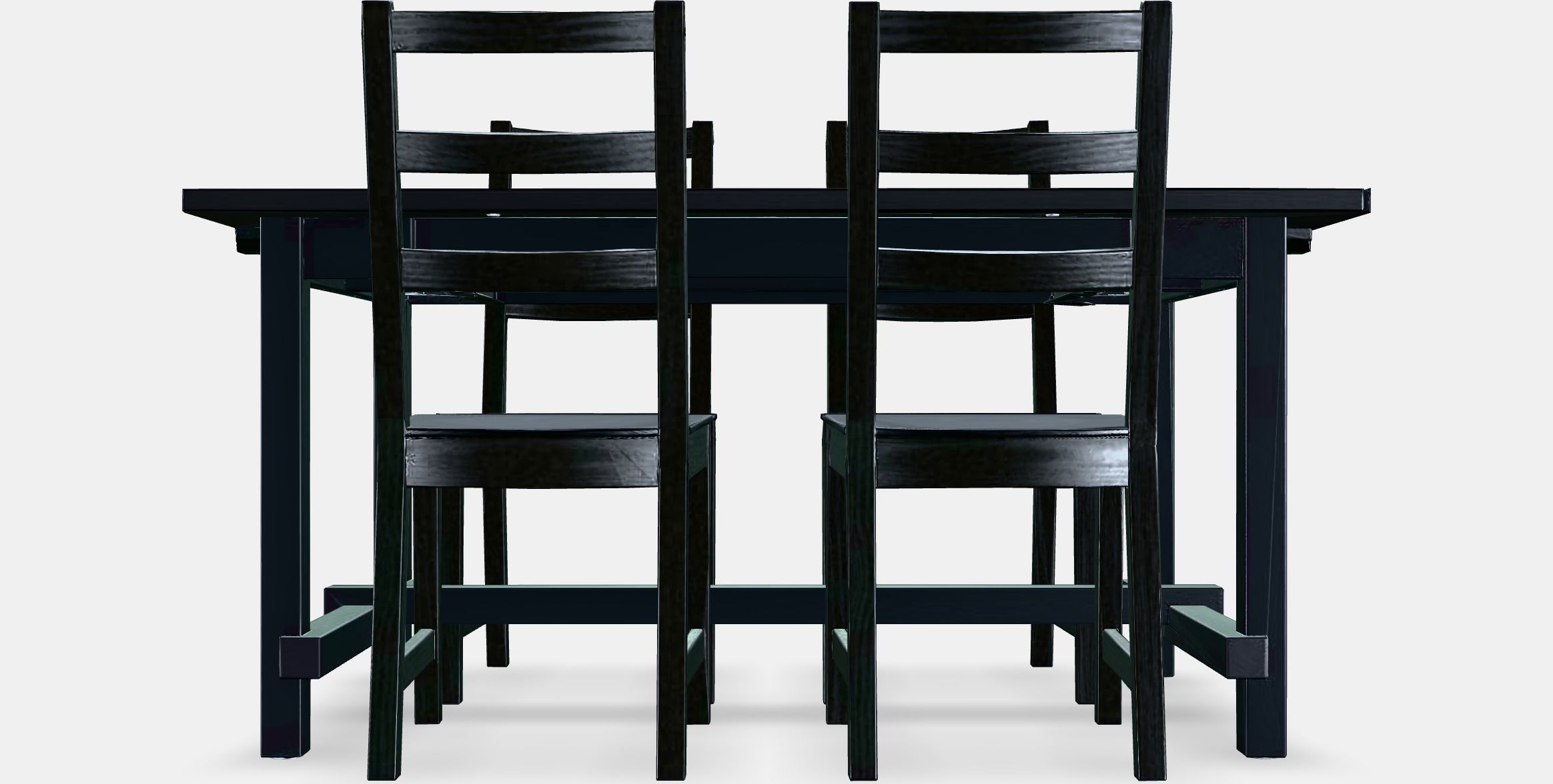 NORDVIKEN - NORDVIKEN Table and 4 chairs Low-poly 3D model_15