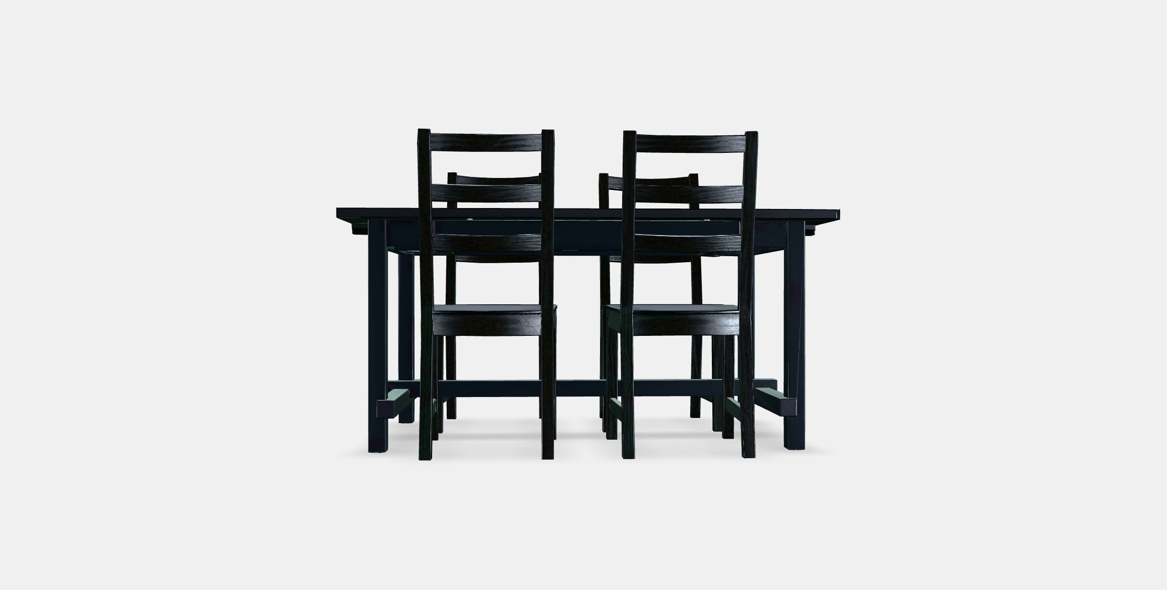 NORDVIKEN - NORDVIKEN Table and 4 chairs Low-poly 3D model_14