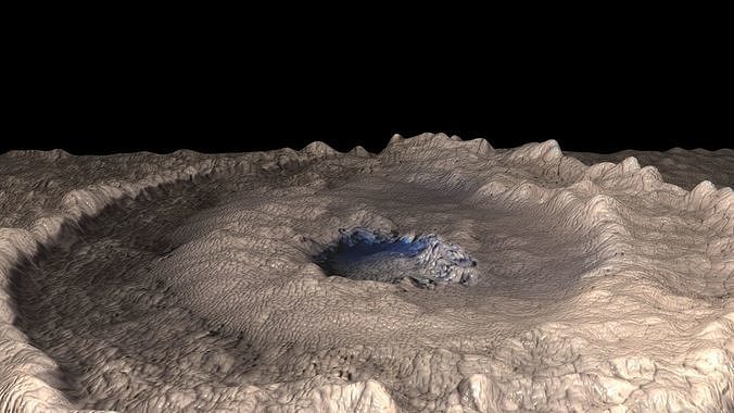Martian Crater 3D model