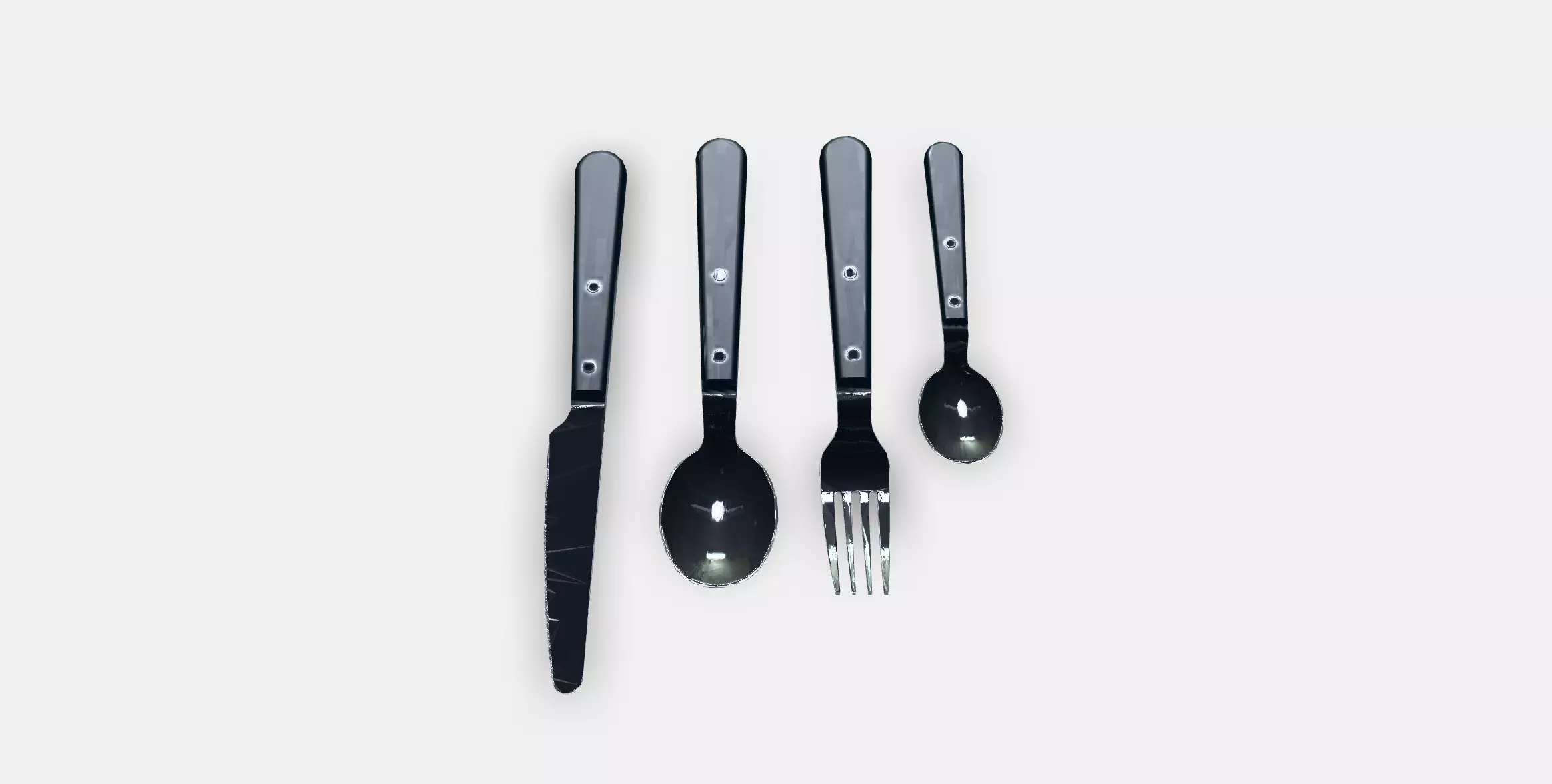 LIVNARA 24-piece cutlery set Low-poly 3D model