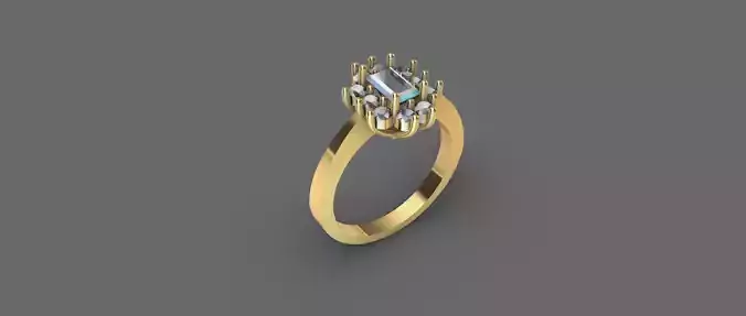Engagment ring  3D model