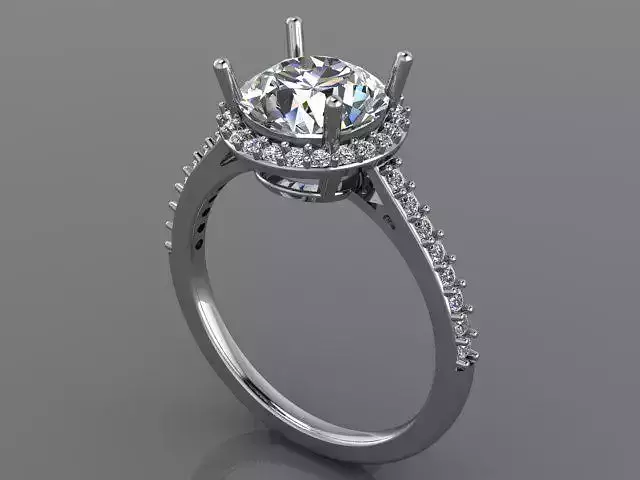 Engagement Ring 10 3DM STL OBJ MTL