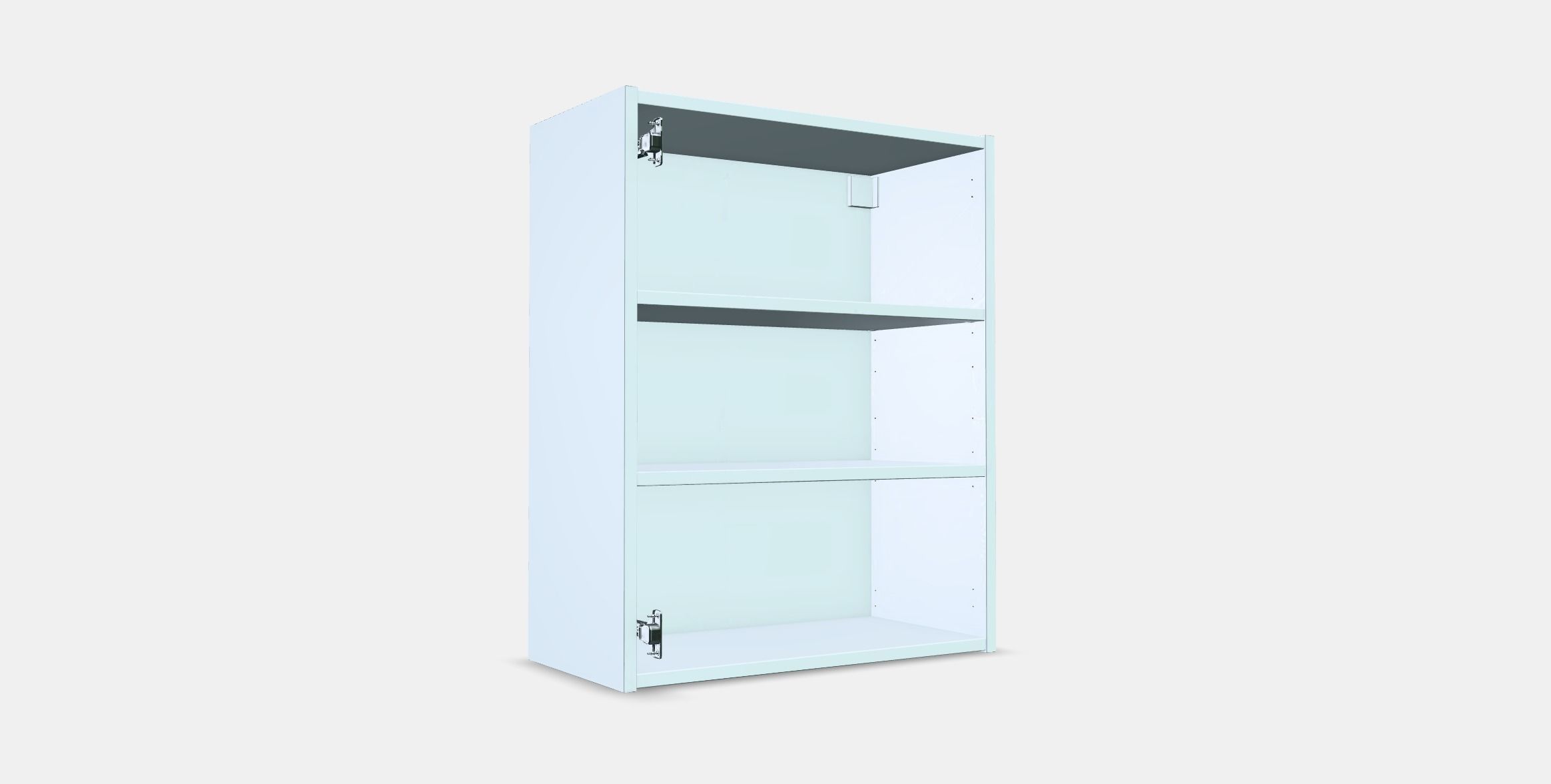 ENHET Wall cb w 2 shelves Low-poly 3D model_3