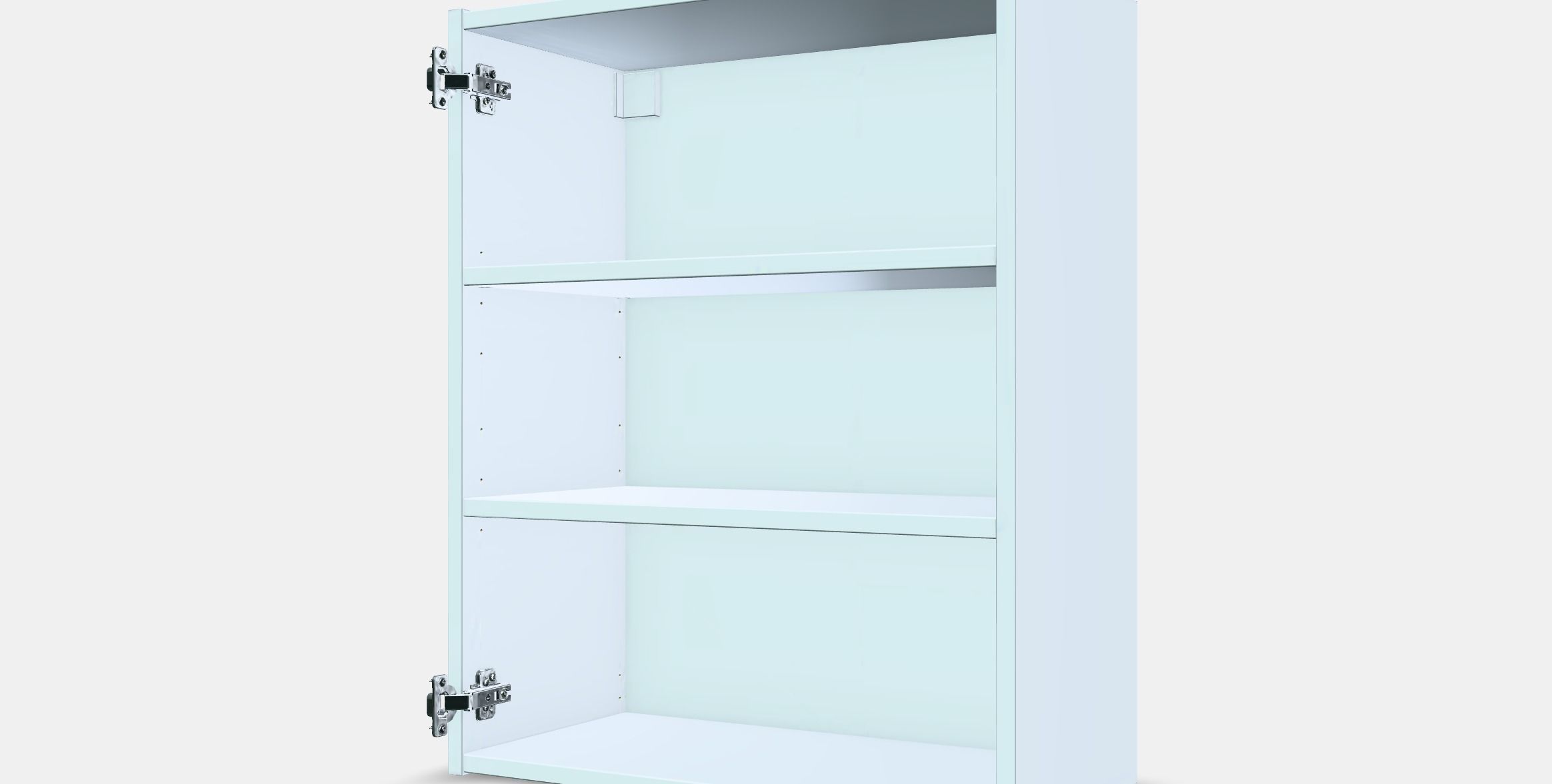ENHET Wall cb w 2 shelves Low-poly 3D model_13