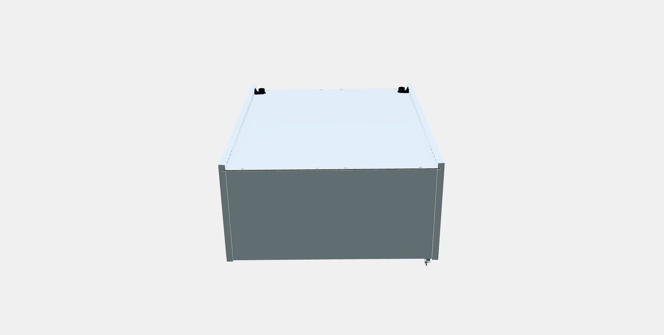 ENHET Wall cb w 2 shelves Low-poly 3D model_7