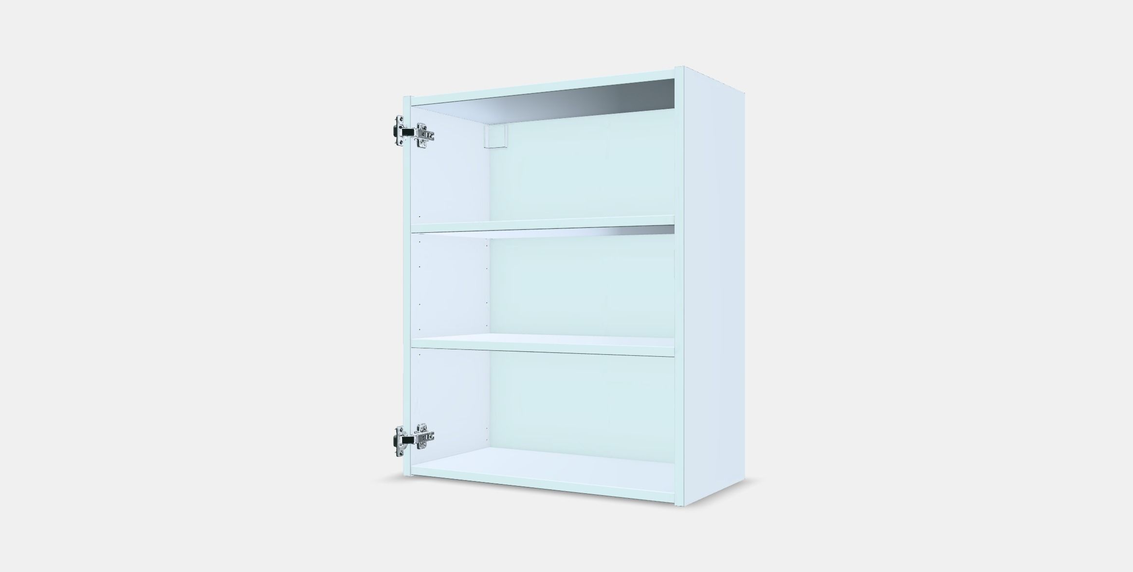 ENHET Wall cb w 2 shelves Low-poly 3D model_12