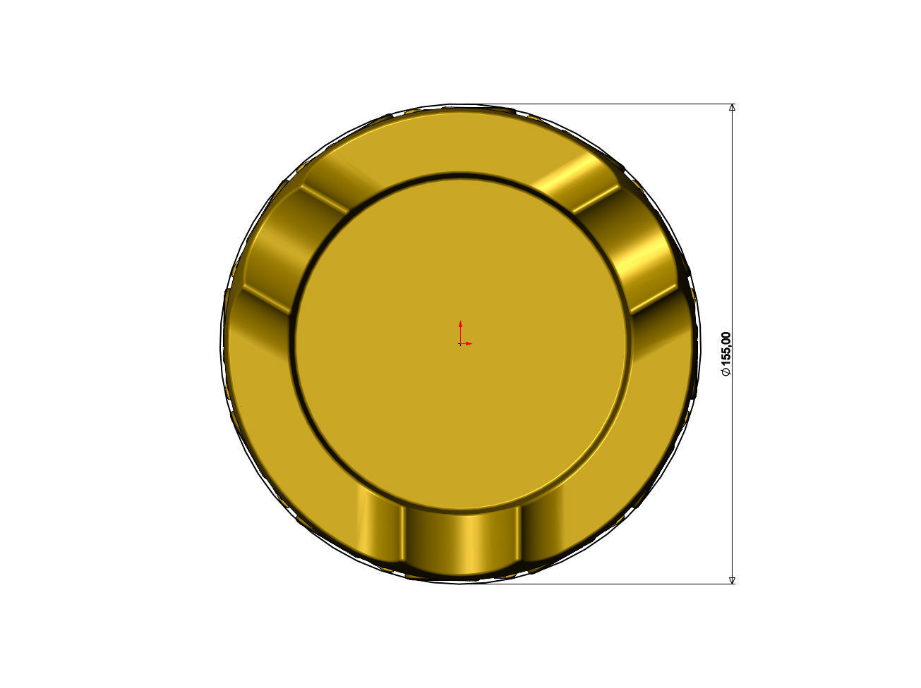 GG fashion brand pattern carved ashtray bowl  3D print model_6