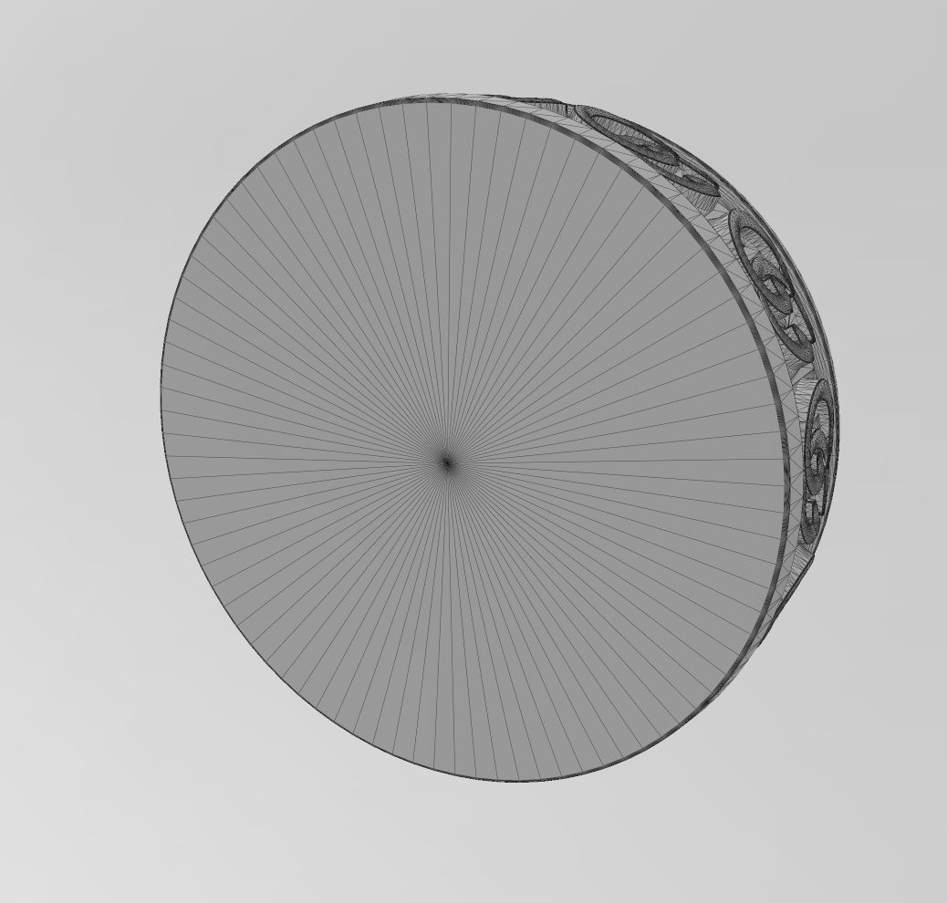 GG fashion brand pattern carved ashtray bowl  3D print model_14