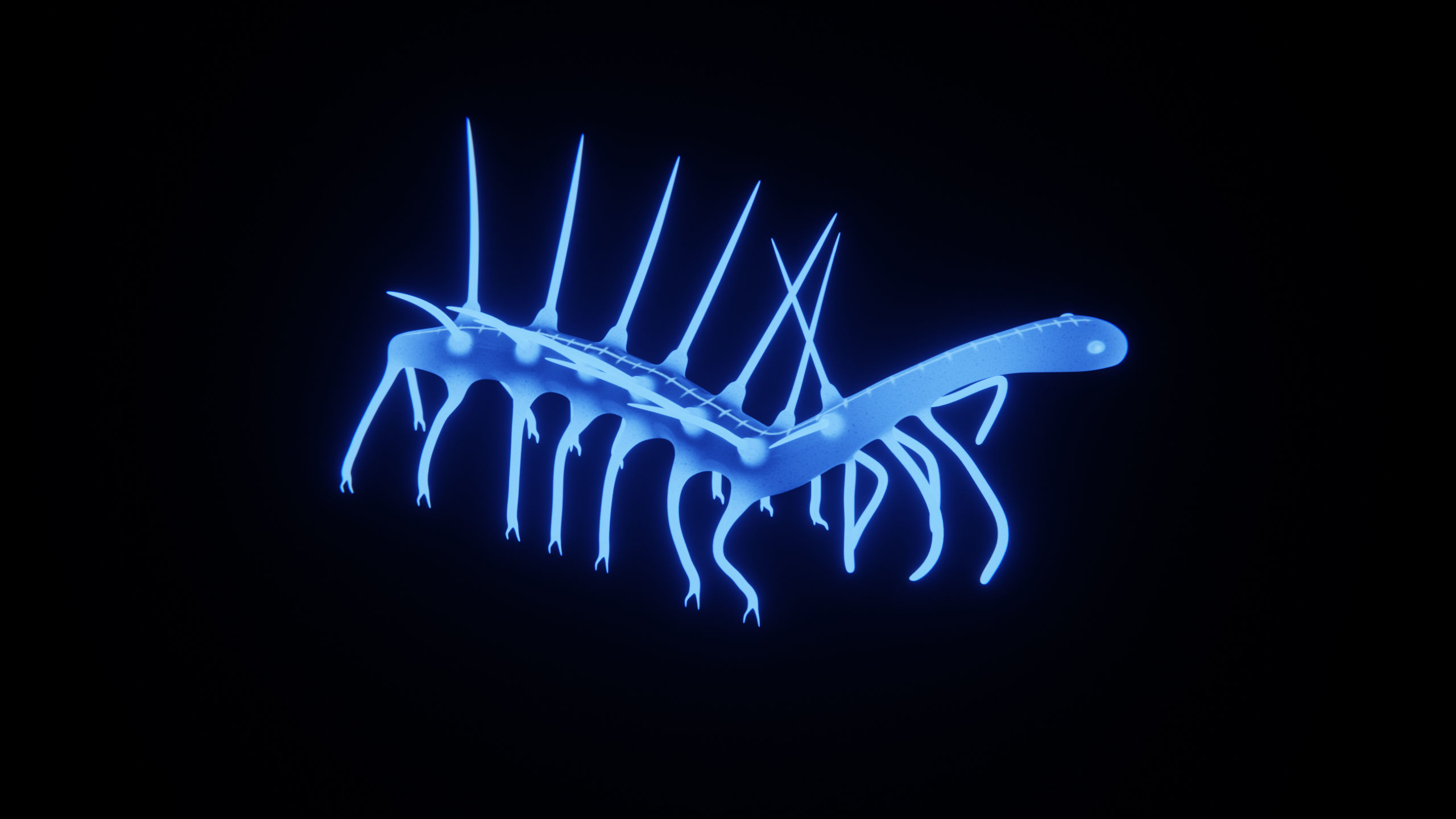 Hallucigenia Free low-poly 3D model_8