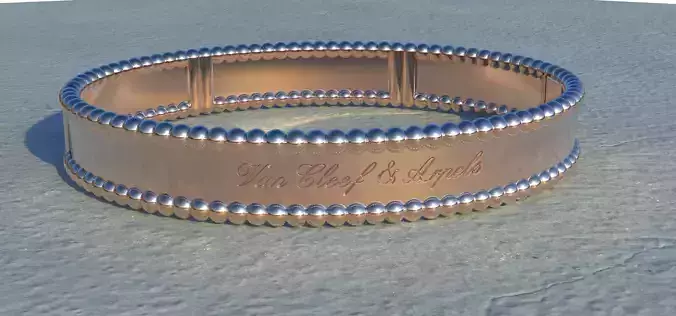 Van cleef - prelee signature bracelet 3D print model