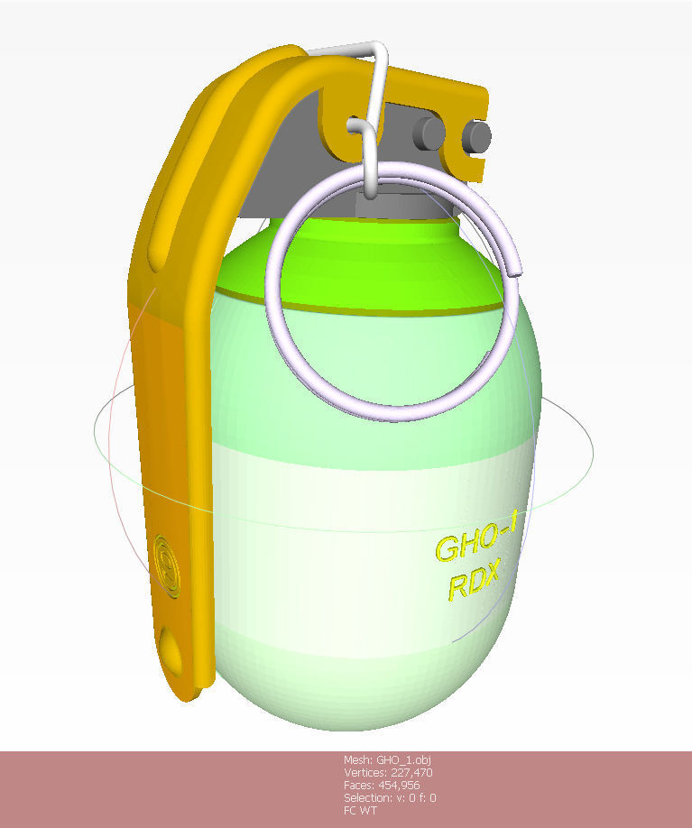 Bulgarian hand grenades GHO1 and GHD2 Moulage 3Dprintable 3D model_16