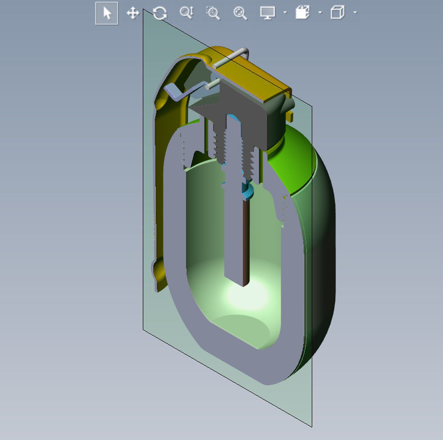Bulgarian hand grenades GHO1 and GHD2 Moulage 3Dprintable 3D model_6