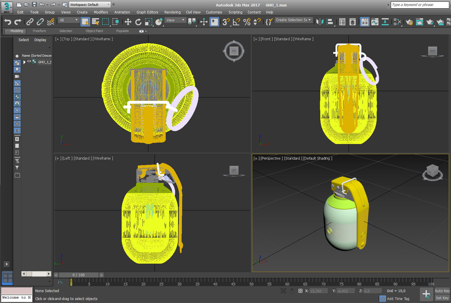 Bulgarian hand grenades GHO1 and GHD2 Moulage 3Dprintable 3D model_14