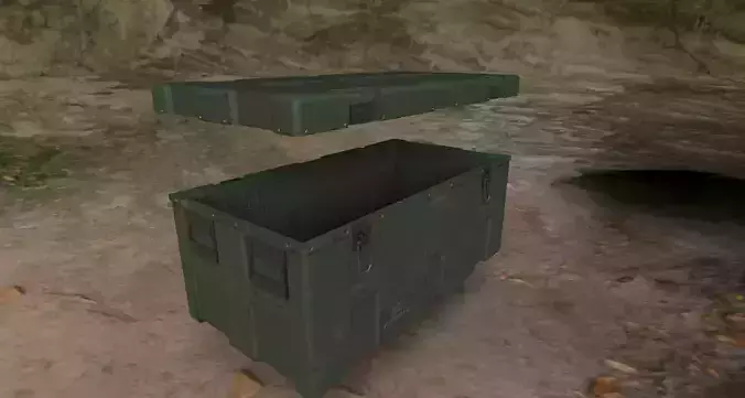 Military Crate  PBR  Game Ready Asset Low-poly 3D model