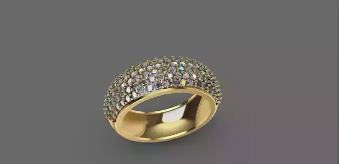 Exclusive wedding ring 3D model