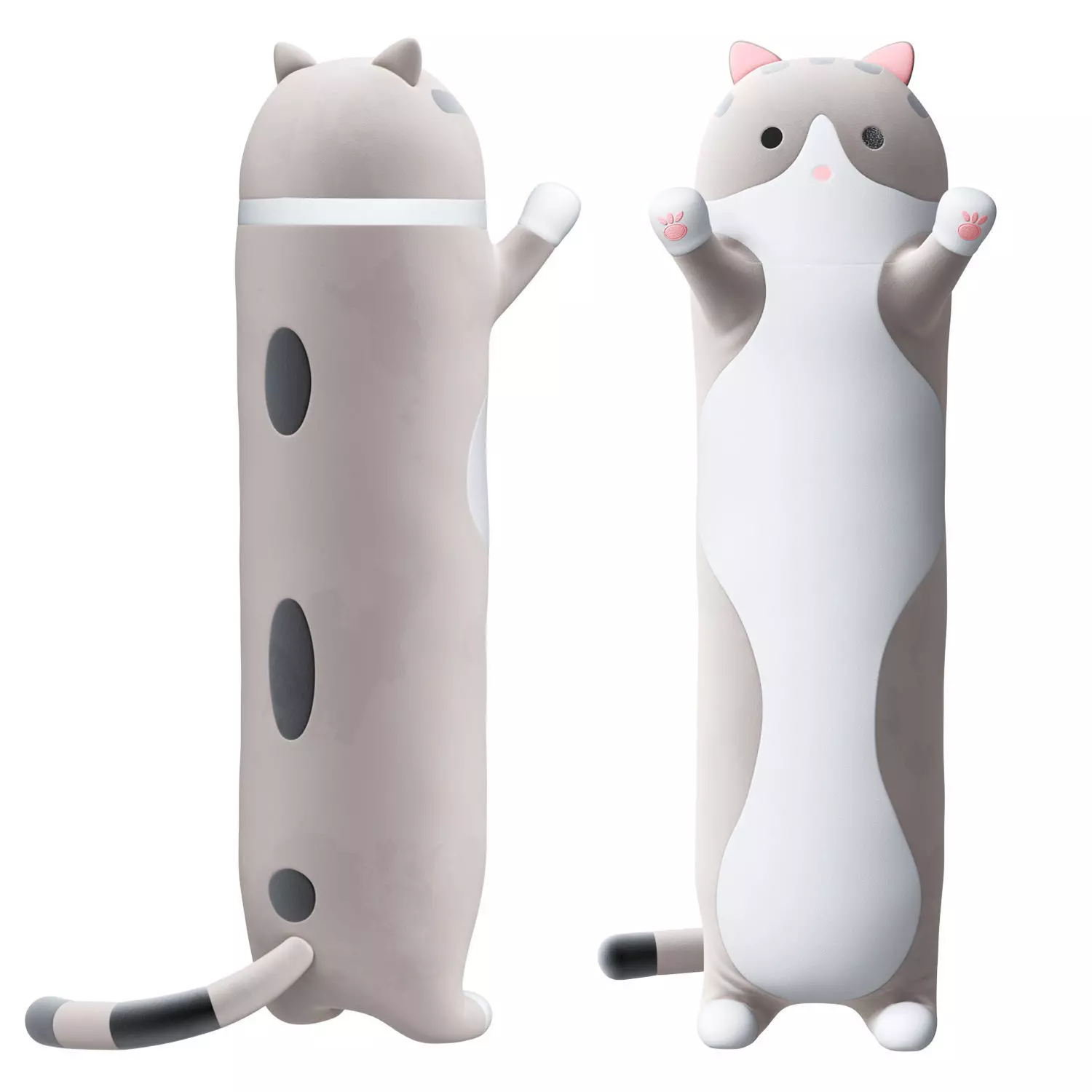 Soft toy pillow long cat 3D model_0