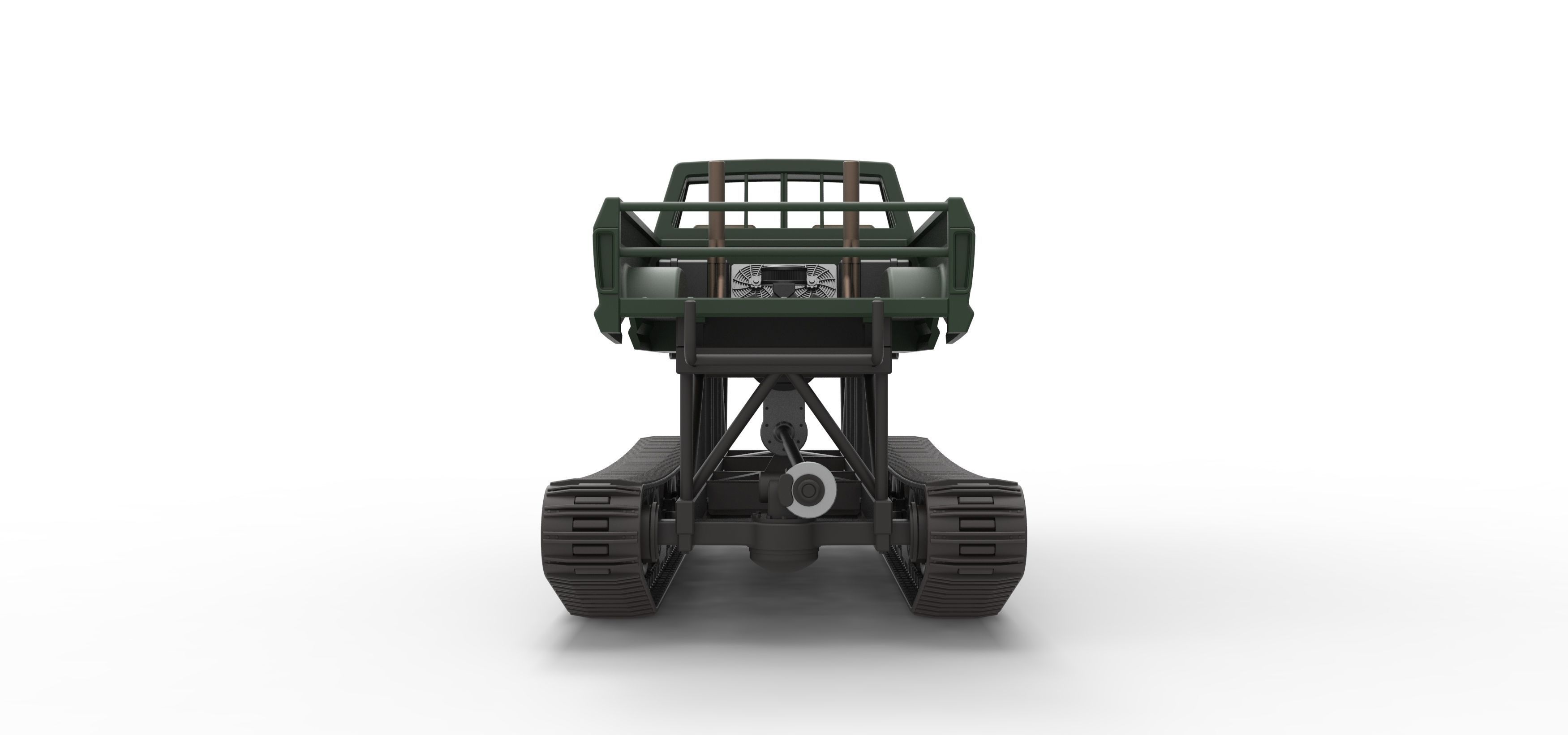 Redneck Rave Mud truck on tracks Scale 1 to 25 3D print model_16