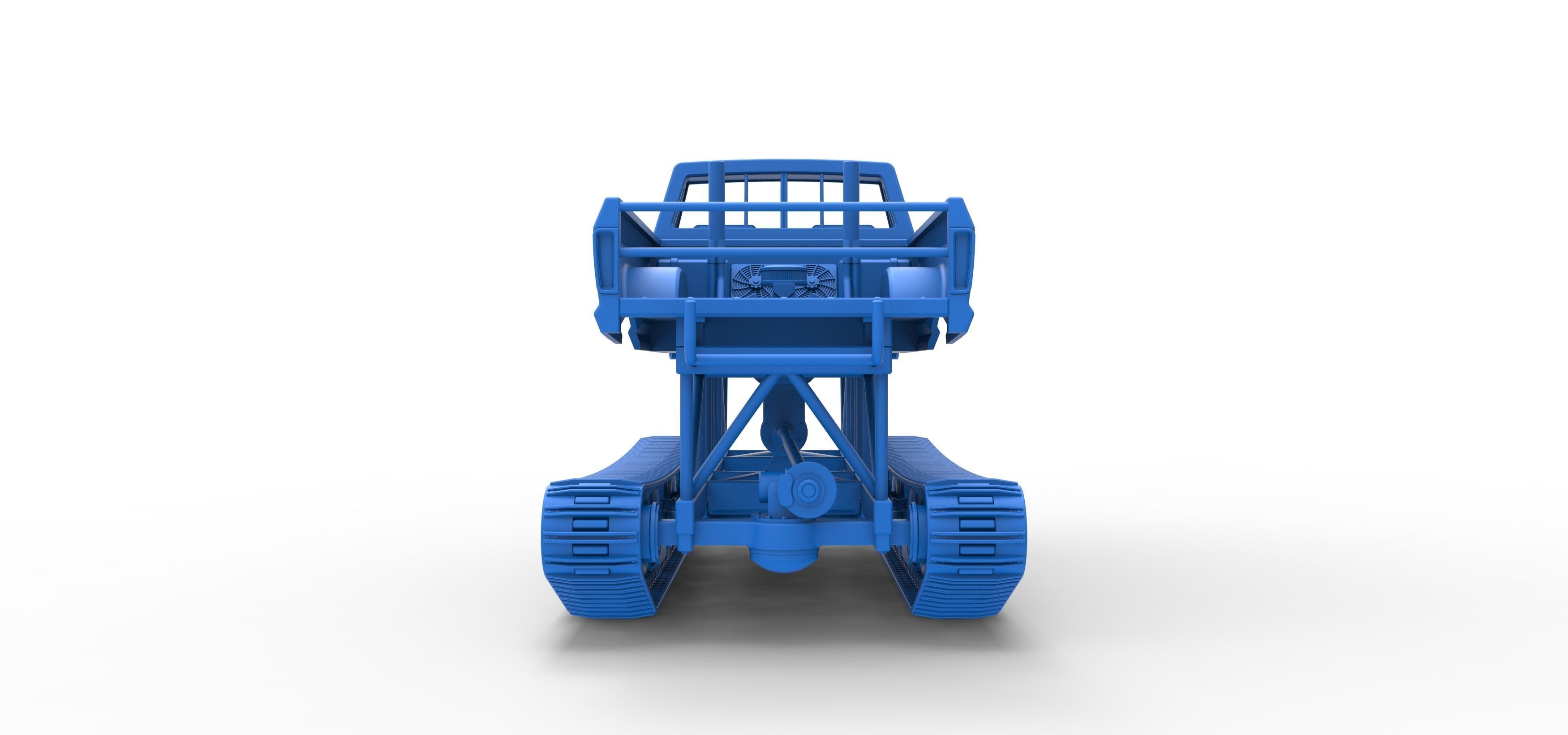 Redneck Rave Mud truck on tracks Scale 1 to 25 3D print model_33