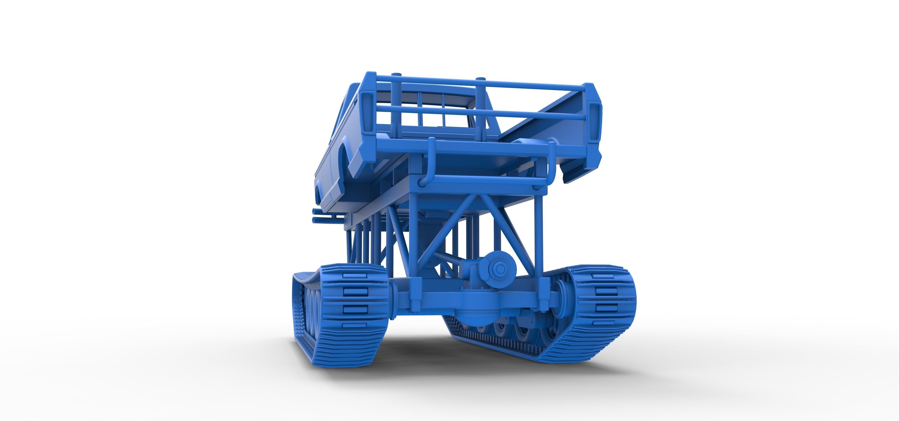 Redneck Rave Mud truck on tracks Scale 1 to 25 3D print model_32