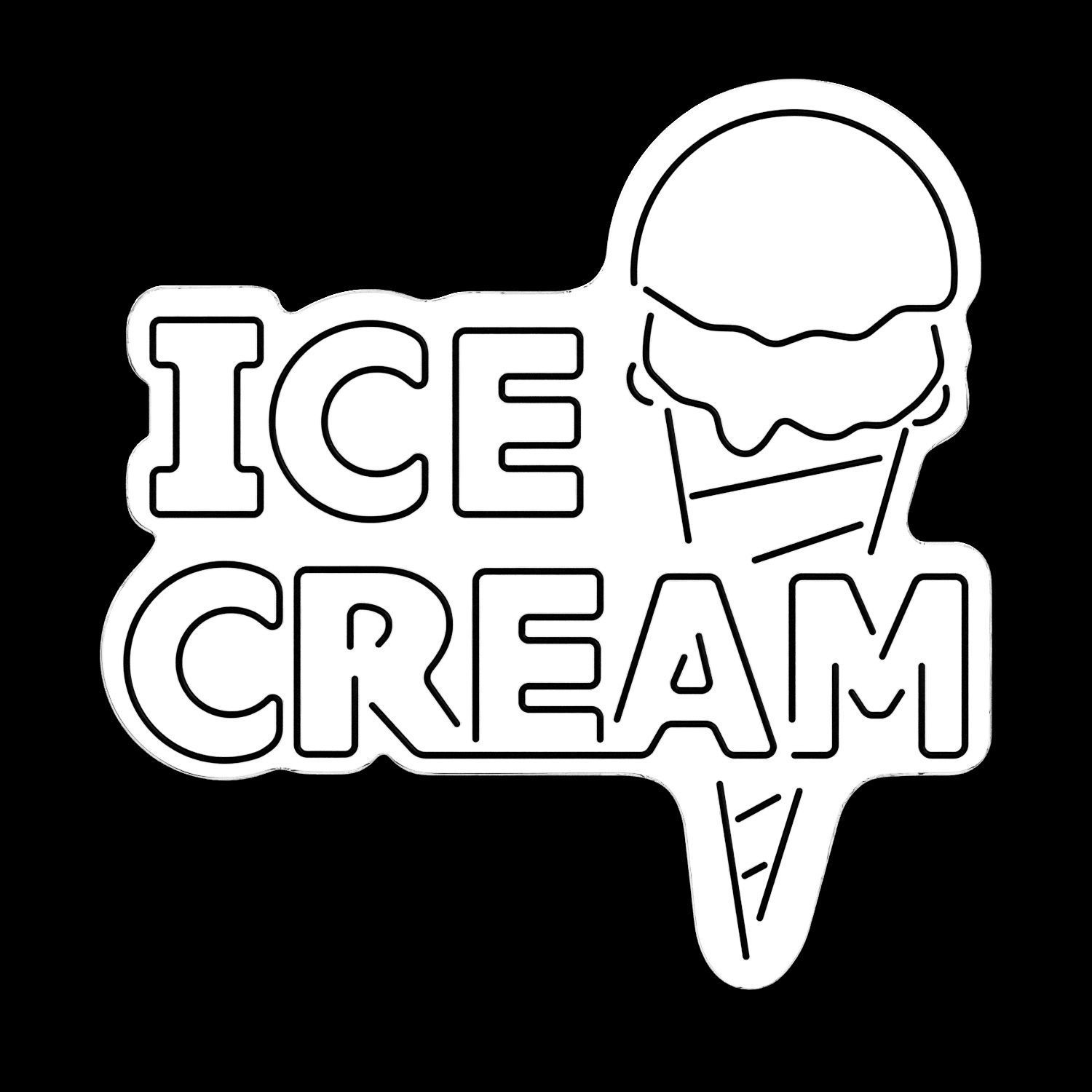 Ice Cream Neon Sign 3D model_2