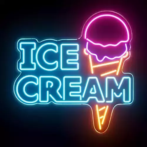 Ice Cream Neon Sign