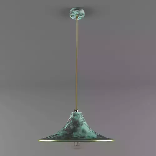 Pendant light Lo brass sku 1139 Free 3D model