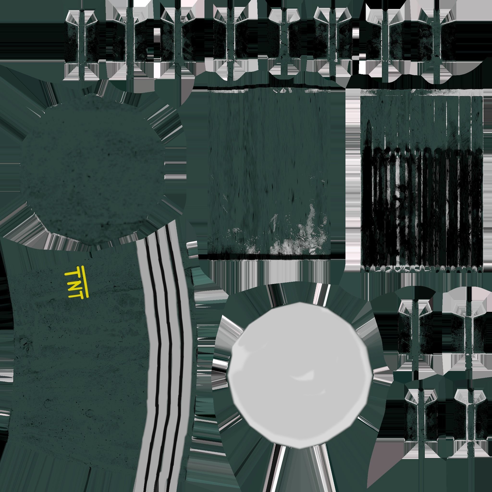 A Chinese 60-mm mortar that can be used in games 3D model_7