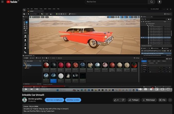 Chevrolet Belair with complete Tutorial for this car Low-poly 3D model 3
