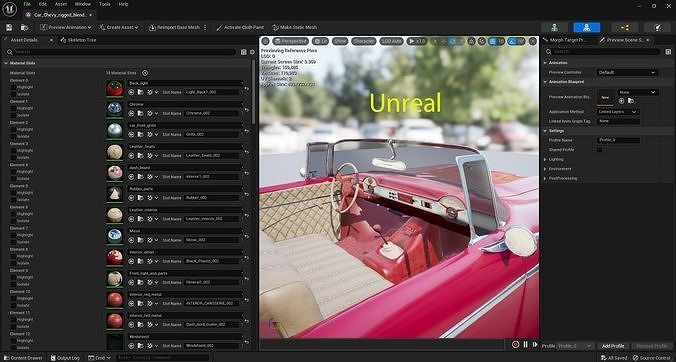 Chevrolet Belair with complete Tutorial for this car Low-poly 3D model 7