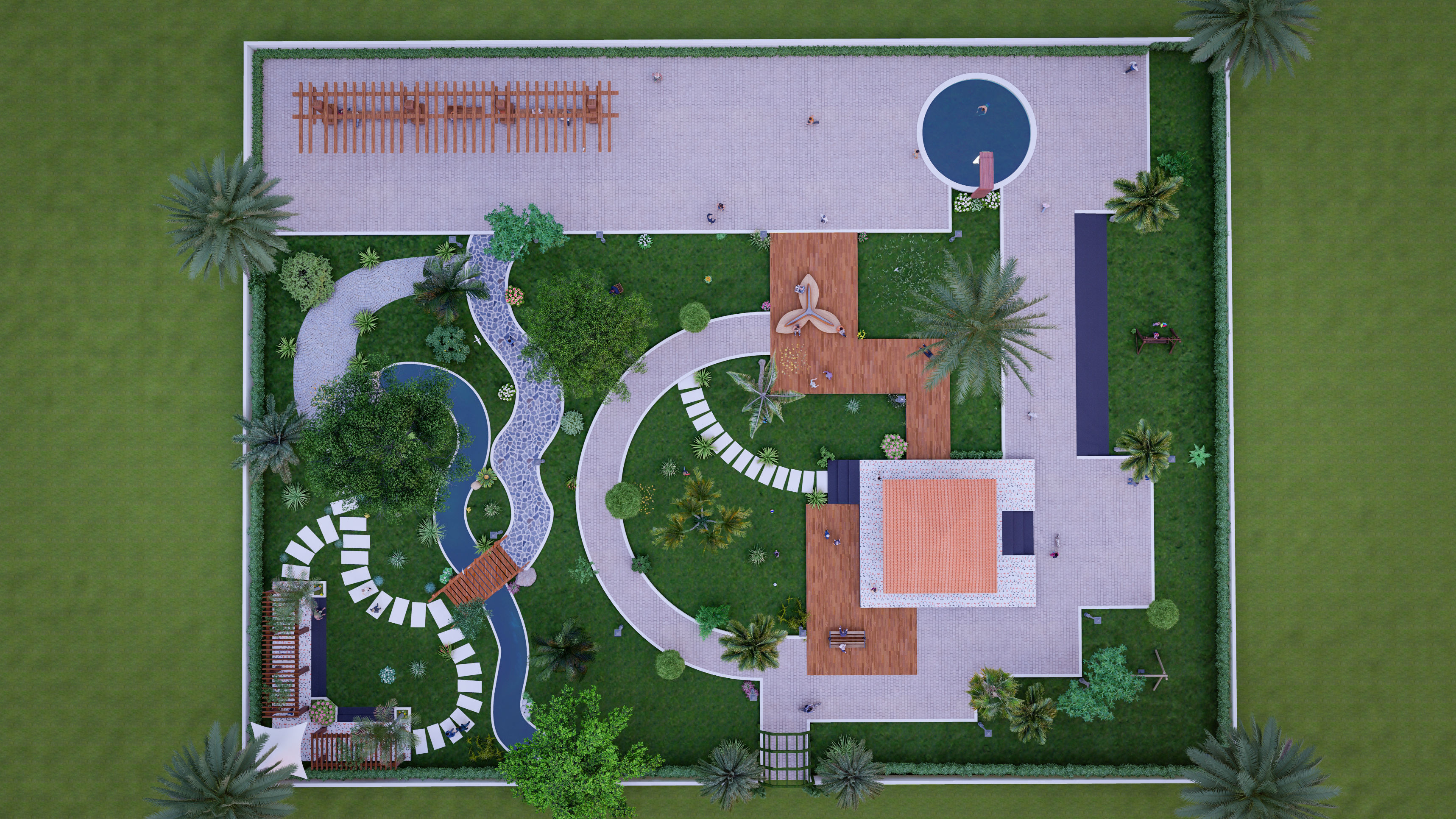 3D Garden 3D model_3