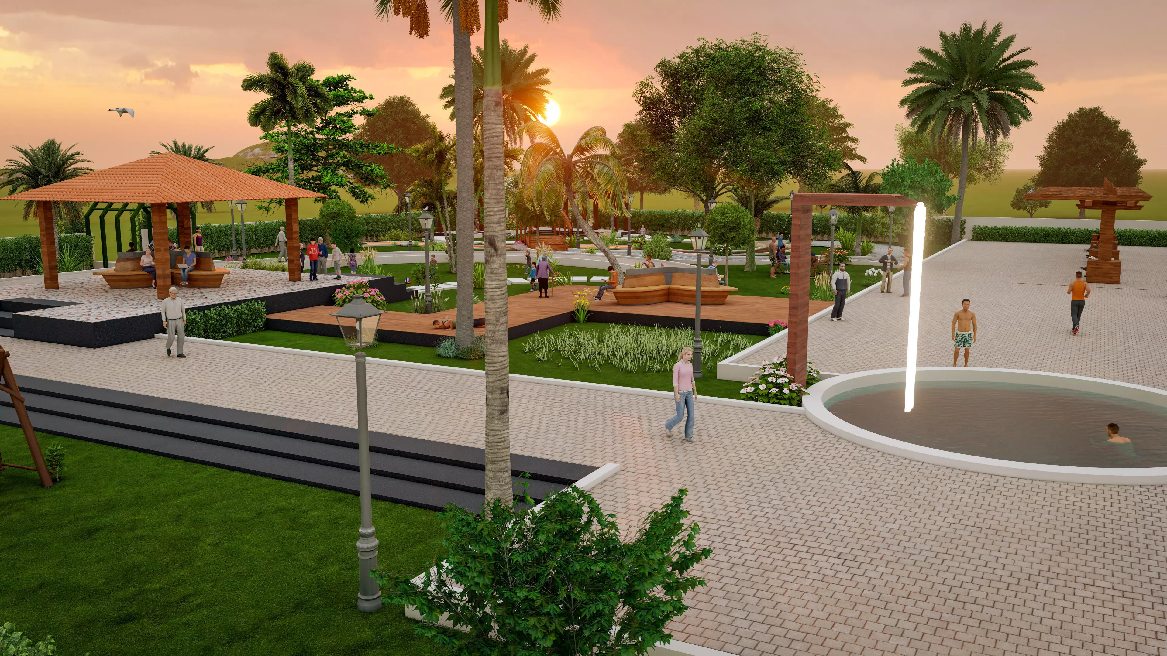 3D Garden 3D model_0
