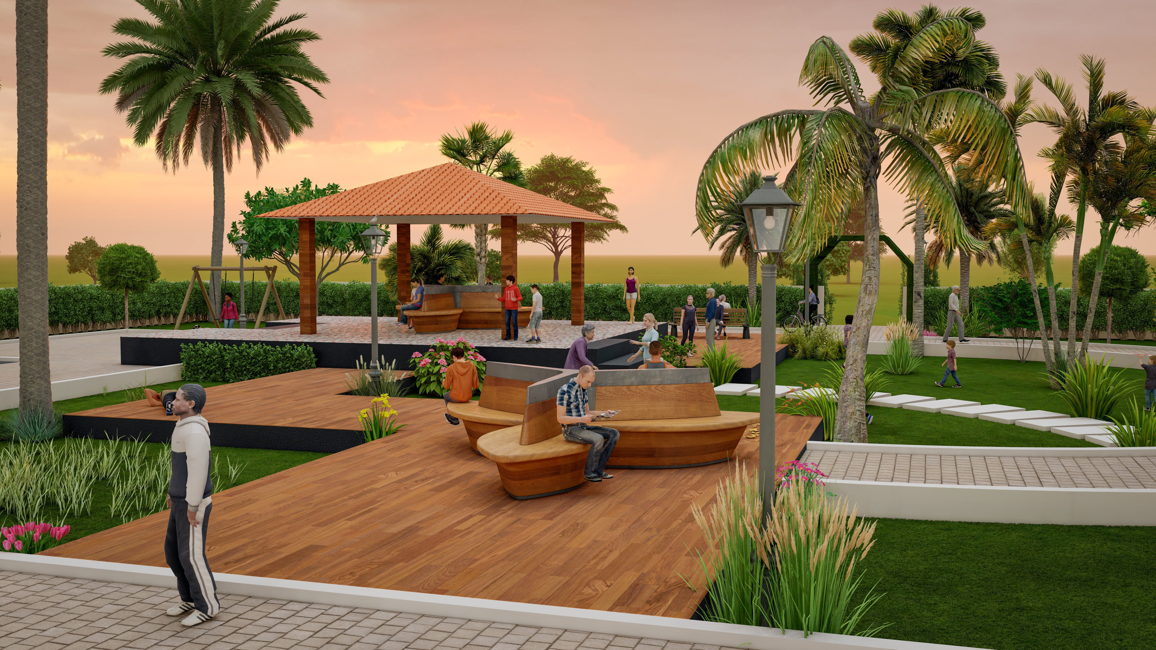 3D Garden 3D model_2