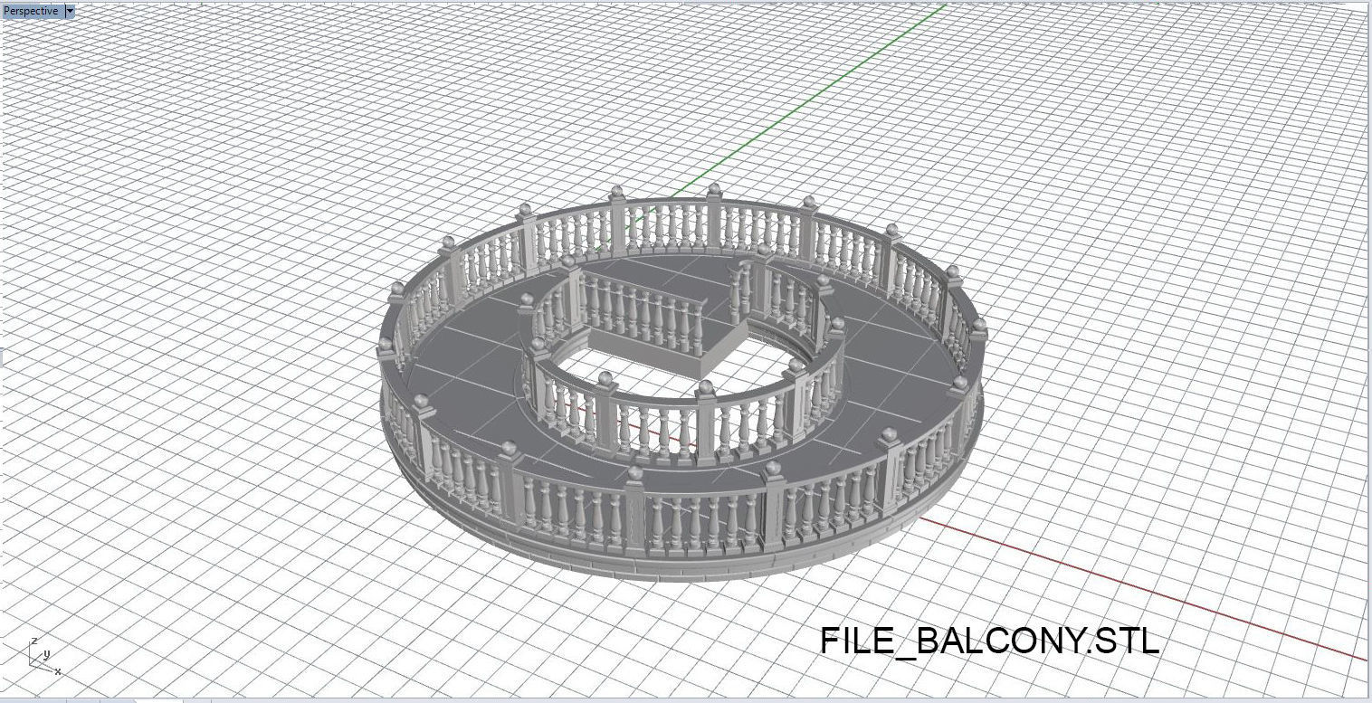 Spiral stairs 3D print model_6