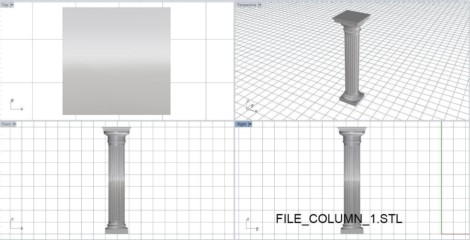 Spiral stairs 3D print model_8