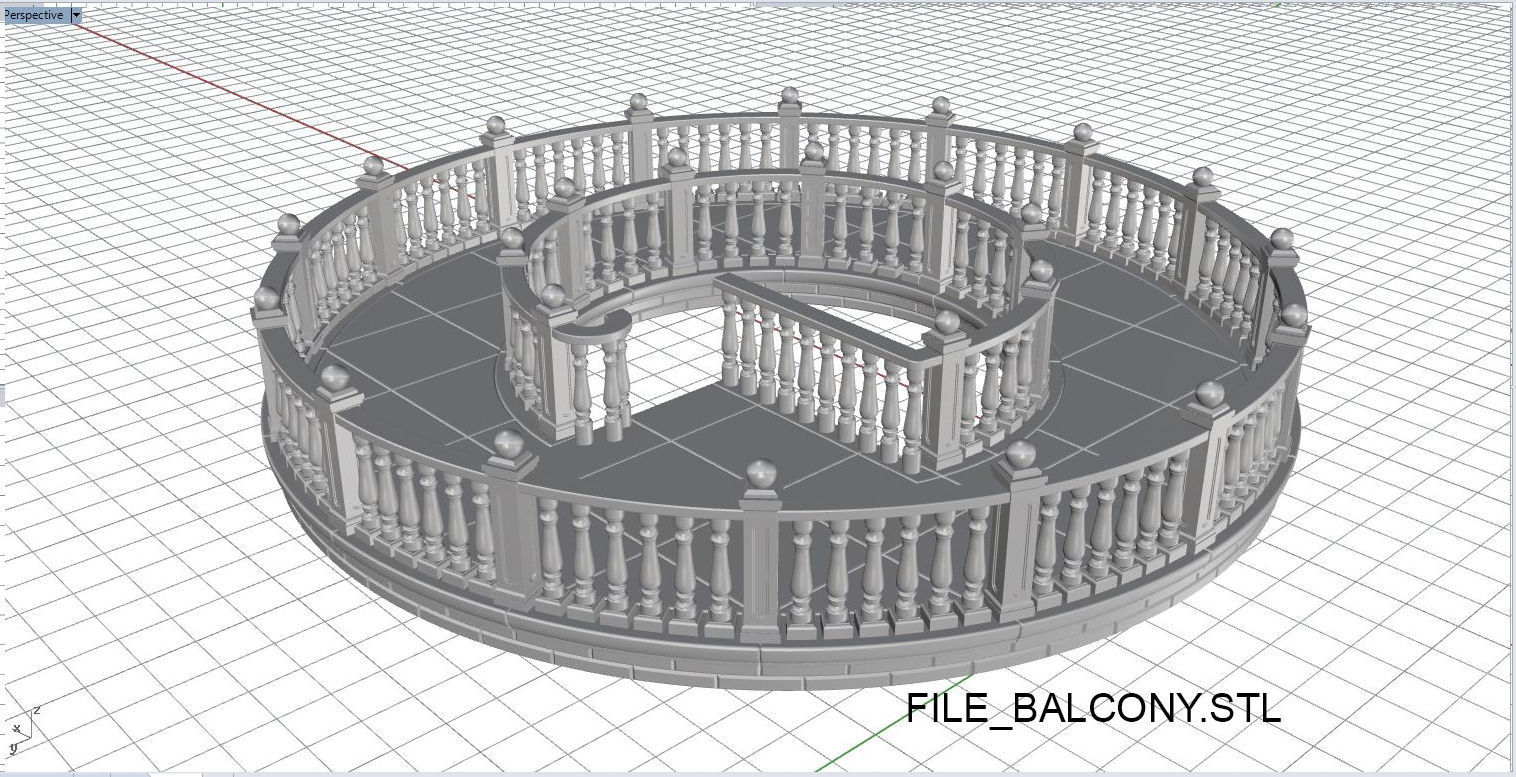 Spiral stairs 3D print model_7
