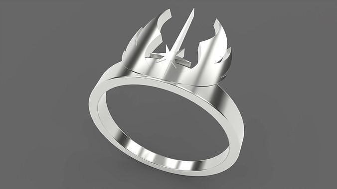 The Jedi Order Ring 3D print model
