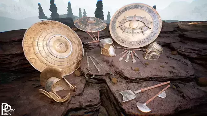 Spartan Weapons V2 23 assets