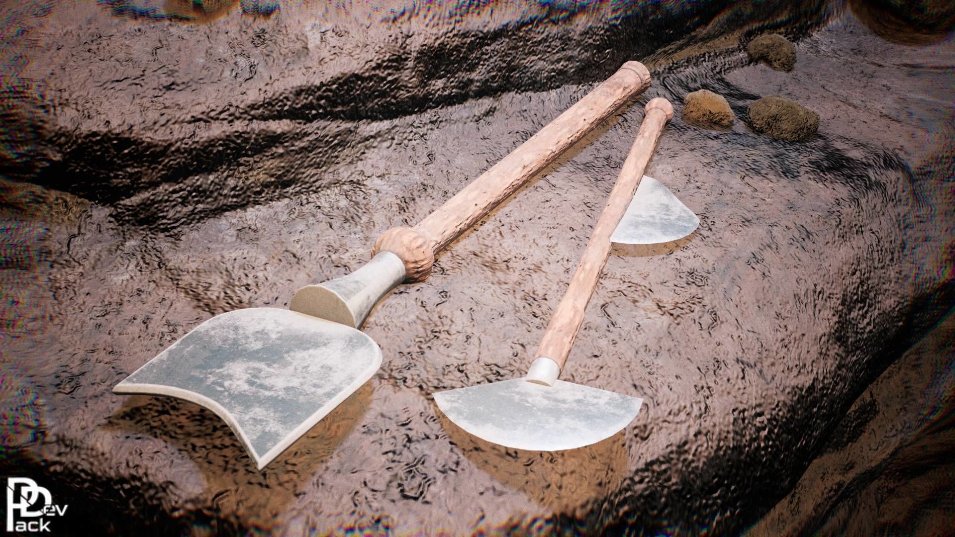 Spartan Weapons V2 23 assets Low-poly 3D model_8